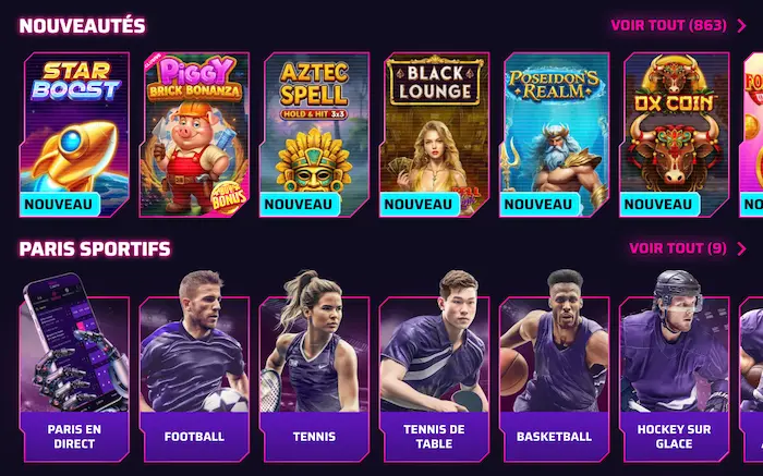 Roby Casino Jeux